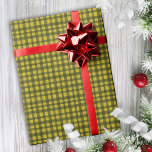 Klassisk Grönt Gingham Poinsettia Minimal jul Presentpapper<br><div class="desc">Den här fina klassiska designen har en klassisk hand plockade gingham-kontroll för den mysiga,  traditionella helgdag med ett tips om stollig. Originalkonst av Malissa Melrose.</div>