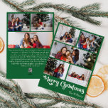 Klassisk Grönt God jul Lodrät 8 Foto Julkort<br><div class="desc">Fira säsongen med det här unika, klassiska God jul lodrät 8-fotokortet för grönt med helgdag som innehåller en liten bit av vintage-charm. Den minimalistiska utformningen visar upp en grönt av eleganten och en vit palett av färg, och frammanar vinterens mysiga anda. Dess moderna och roligt dragningskraft, parad med den traditionella...</div>