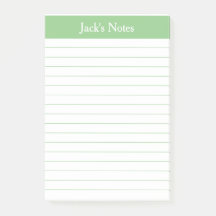 Klassisk Grönt, linjerad Personlig