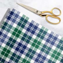 Klassisk Grönt och marin blå Tartan Play-Helgdag