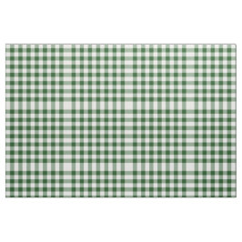 Klassisk Grönt och White Gingham Block Mönster Tyg