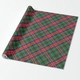 Klassisk Grönt Red Play Elegant Tartan Presentpapper