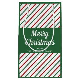 Klassisk Grönt stripe God jul