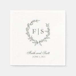 Klassisk Grönt Utandningsbart Napkins för engångsb Pappersservett