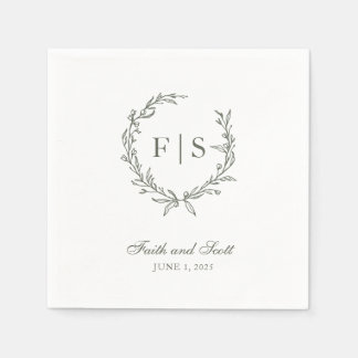 Klassisk Grönt Utandningsbart Napkins för engångsb Pappersservett