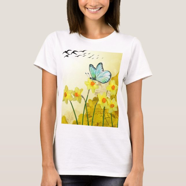 Klassisk grundläggande T-shirt (Framsida)