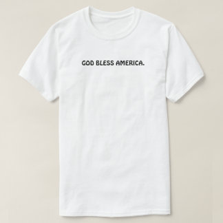 Klassisk Gud Välsigne Amerika T-Shirt