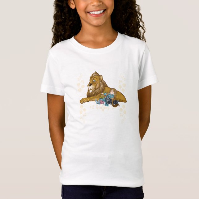 Klassisk guide till Oz - Dorothy och Lejon T Shirt (Framsida)