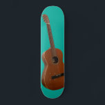 Klassisk Guitar Art-utskrift på Grönten Bassäng Mini Skateboard Bräda 18,5 Cm<br><div class="desc">Skattdäck med ett klassiskt gitarr på gröntens bakgrund i bassäng. Enbart designad för dig genom Iolantes design:-)! Vare sig du kör på halvpipa eller kickflips på gatan, så har den här tävlingsformade skivan högsta klang! Våra däck är gjorda av den bästa hårda kapseln från sten och med vår processaa utskrift...</div>