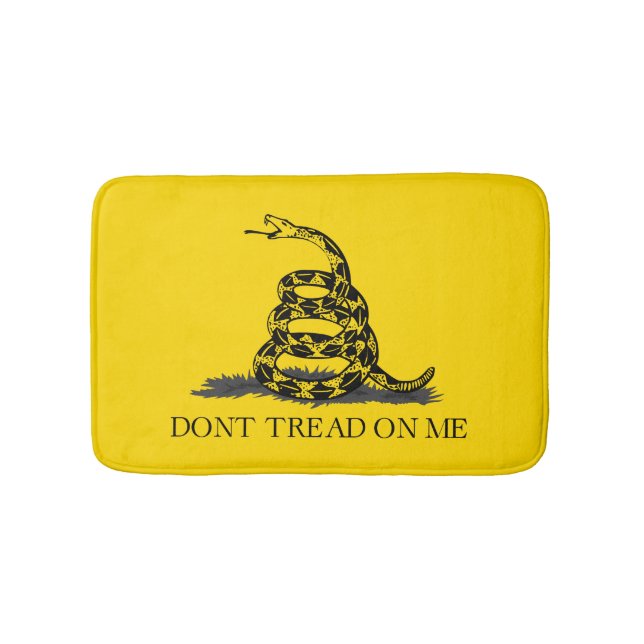 Klassisk gul Gadsden-flagga Don't Tread on Me Badrumsmatta (Framsidan)