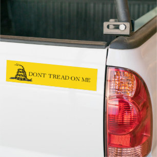 Klassisk gul Gadsden-flagga Don't Tread on Me Bildekal