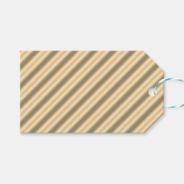 Klassisk Guld Diagonal Rand Gift-Märkre Presentetikett