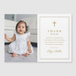 Klassisk Guld-Kor-fotobaptism Tack