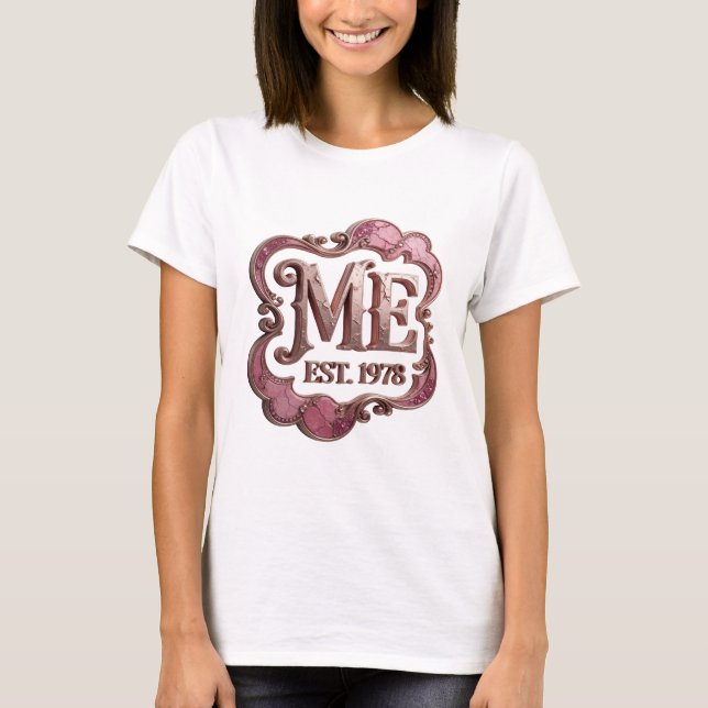 Klassisk guld ME EST 1978-design T Shirt (Framsida)