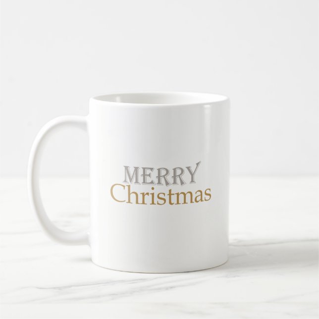 Klassisk Guld-Silver-God jul-kaffe, Mugg (Vänster)