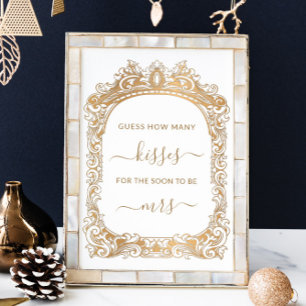 Klassisk Guld White Hur många Kisses-spel? Poster