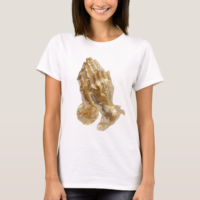 Klassisk guldbönder HAND Grafisk T-shirt (Framsida)