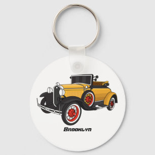 Klassisk gult 1931 nyckelring