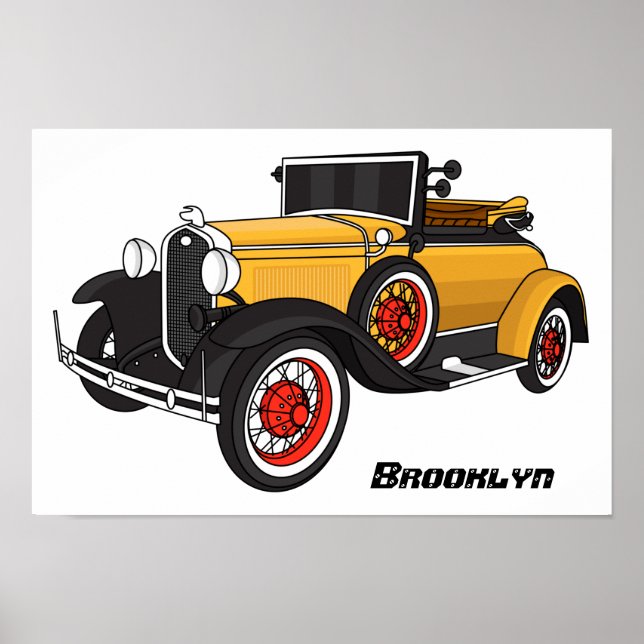 Klassisk gult 1931 poster (Framsidan)