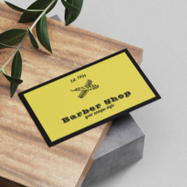 Klassisk Gult Vintage Barber Verktyg Barbershop Visitkort