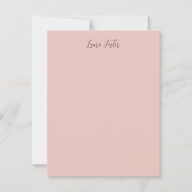 Klassisk handskrift Elegant Namn Ro Guld Anteckningskort (Framsida)