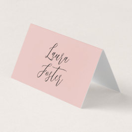 Klassisk handskrift Elegant Namn Ro Guld Visitkort