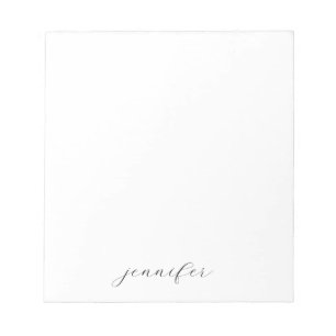 Klassisk handskrift Minimalistisk Professionell Anteckningsblock