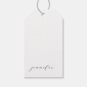 Klassisk handskrift Minimalistisk Professionell Presentetikett