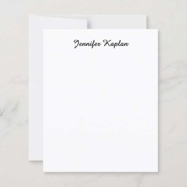Klassisk handstil Minimalistisk Professionell (Framsida)