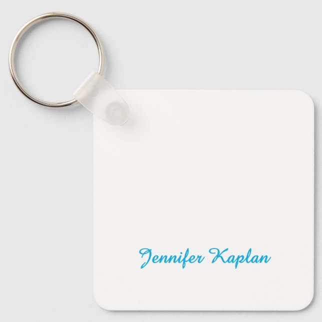 Klassisk handstil Minimalistisk Professionell Nyckelring (Framsida)