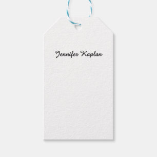 Klassisk handstil Minimalistisk Professionell Presentetikett