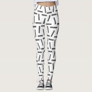 Klassisk hårkamera, ANPASSNINGSBAR Mönster, BAKG Leggings