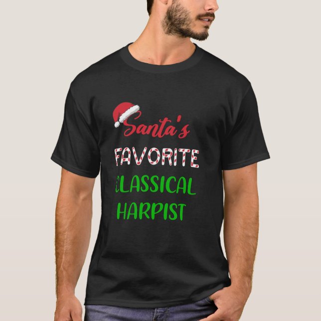 Klassisk Harpist klassisk harp C T Shirt (Framsida)