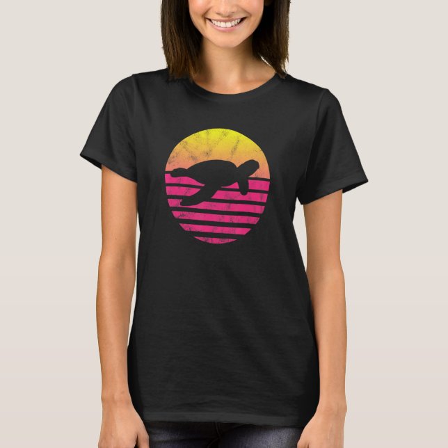 Klassisk havssköldpadda t shirt (Framsida)