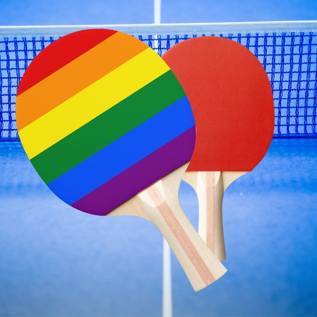 Klassisk HBT TQ Gay pride Rainbow Flagga Pingisracket (Skapare uppladdad)