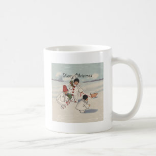 Klassisk helg jul Snö Child Kaffemugg