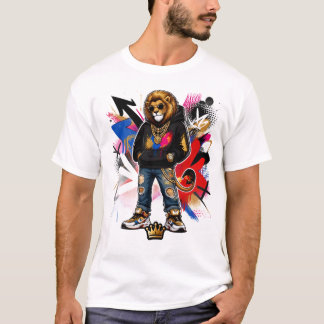 Klassisk herr T-shirt med rund hals - Anpassad gra