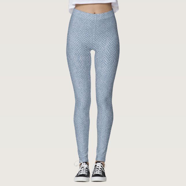 Klassisk Herringbone Weave Struktur - sömlös tidsk Leggings (Framsida)