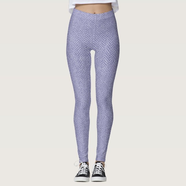 Klassisk Herringbone Weave Struktur - sömlös tidsk Leggings (Framsida)
