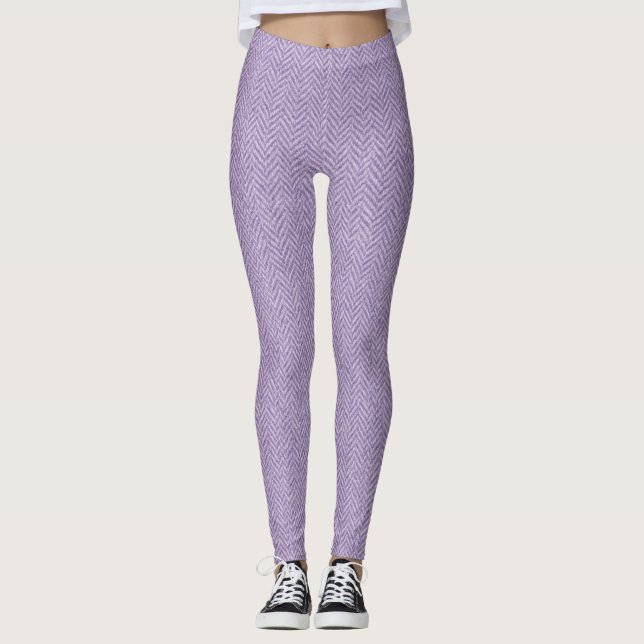 Klassisk Herringbone Weave Struktur - sömlös tidsk Leggings (Framsida)