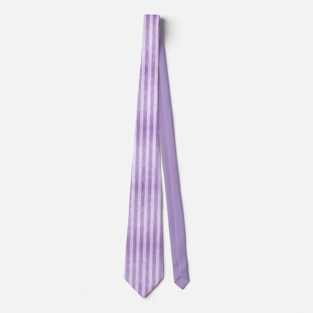 Klassisk herrstil med lila ränder slips (Framsida)