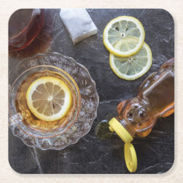 Klassisk Hett Underlägg Papper Kvadrat