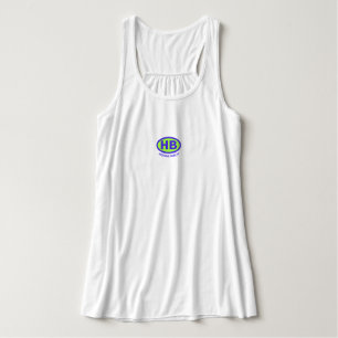 Klassisk Higgins Beach HB Oval Blue-Grönt Linne Med Racerback
