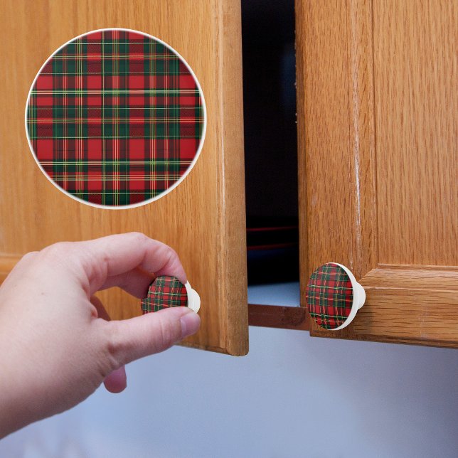 Klassisk Holiday Plaid Knopp (Skapare uppladdad)
