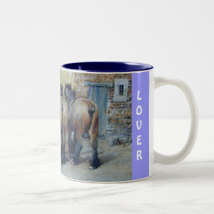 KLASSISK HORSE-samling Två-Tonad Mugg