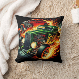 Klassisk hot rod-tävla genom en fiaskälla kudde