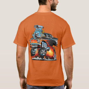 Klassisk Hotrod Femtiotalsstil Gasser Dragracing T Shirt