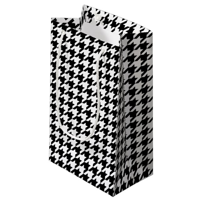 Klassisk houndstooth mönster Dogstooth checkdesign (Framsidan Vinklad)