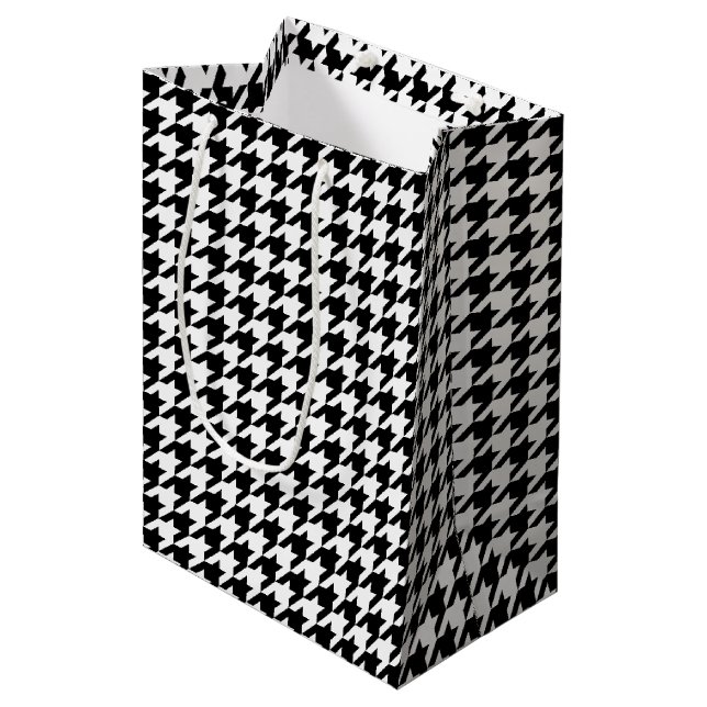 Klassisk houndstooth mönster Dogstooth checkdesign (Framsidan Vinklad)