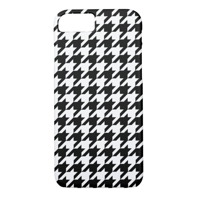 Klassisk houndstooth mönster Dogstooth checkdesign Case-Mate iPhone Skal (Baksida)